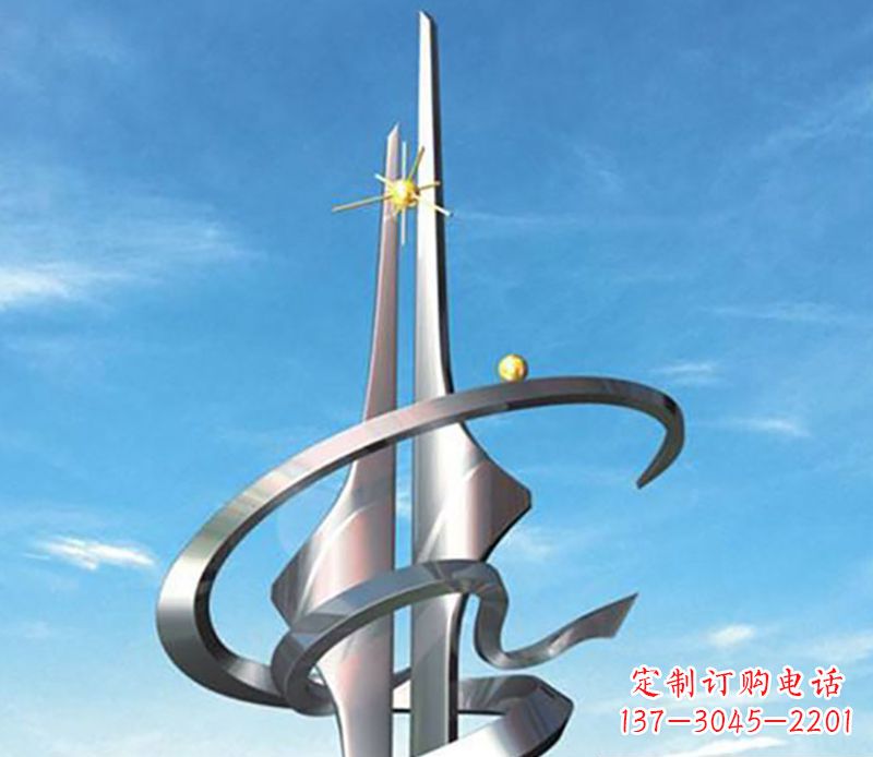 威海螺旋飘带广场雕塑