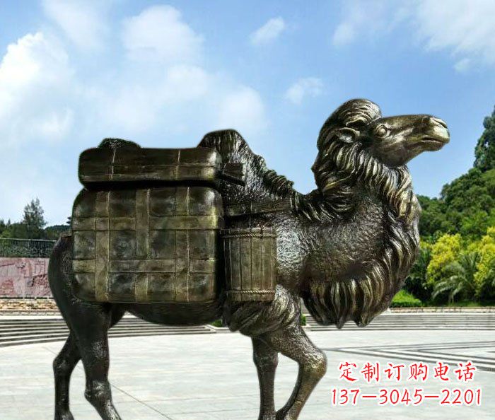 威海骆驼动物铜雕 (3)