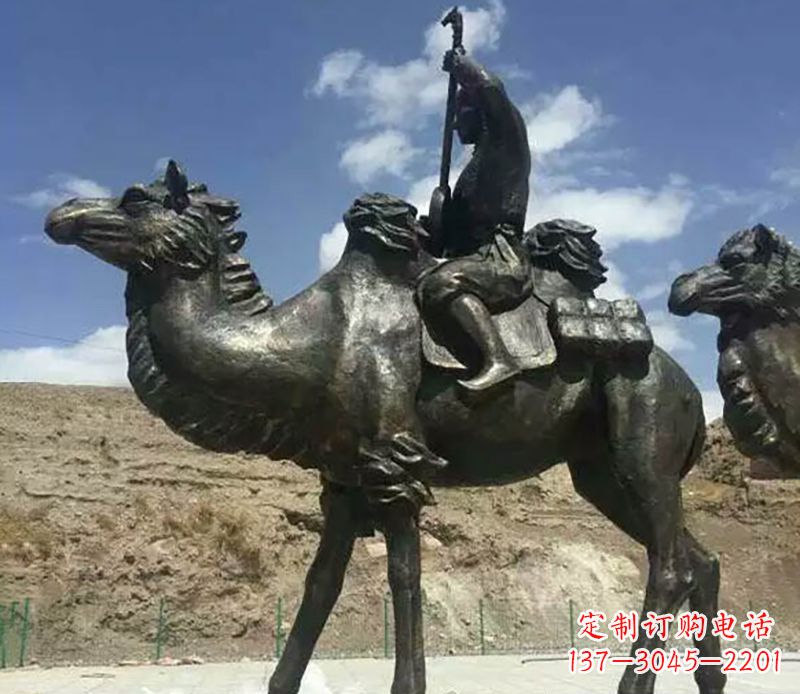 威海骆驼铜雕,雕塑定制制造商