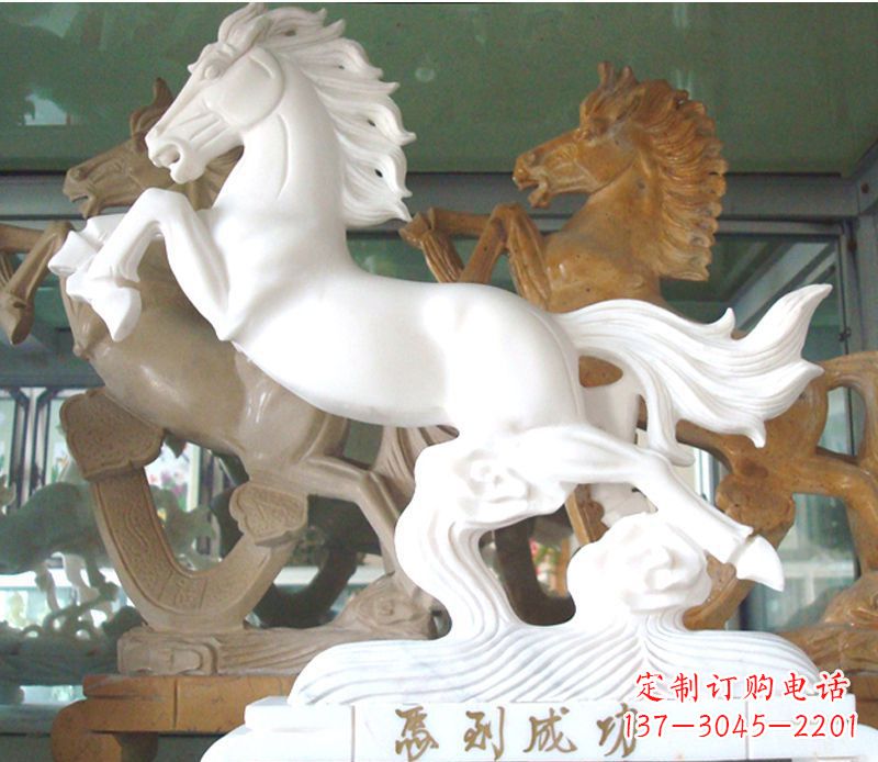 威海精美马到成功景观石雕