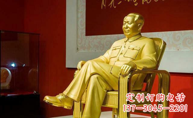 威海雕刻毛主席偉人銅像,傳遞壹代領袖偉大革命精神