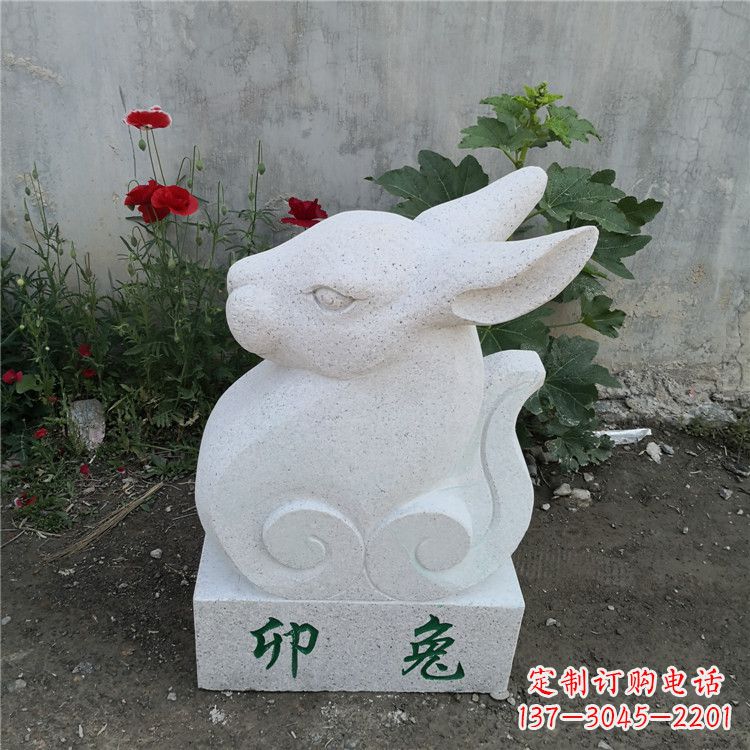 威海时尚汉白玉动物雕塑