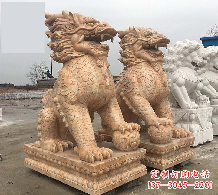 威海麒麟石雕,雕刻精美,让您眼前一亮