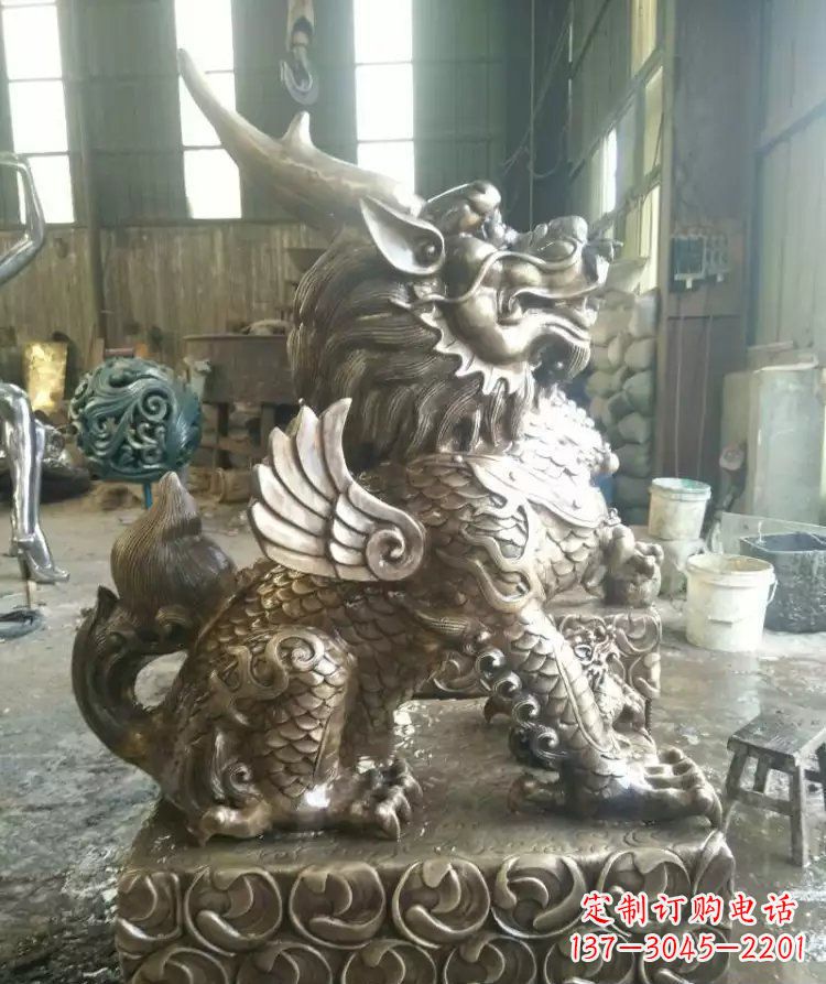 威海精美的麒麟雕塑--专属于你的艺术装饰