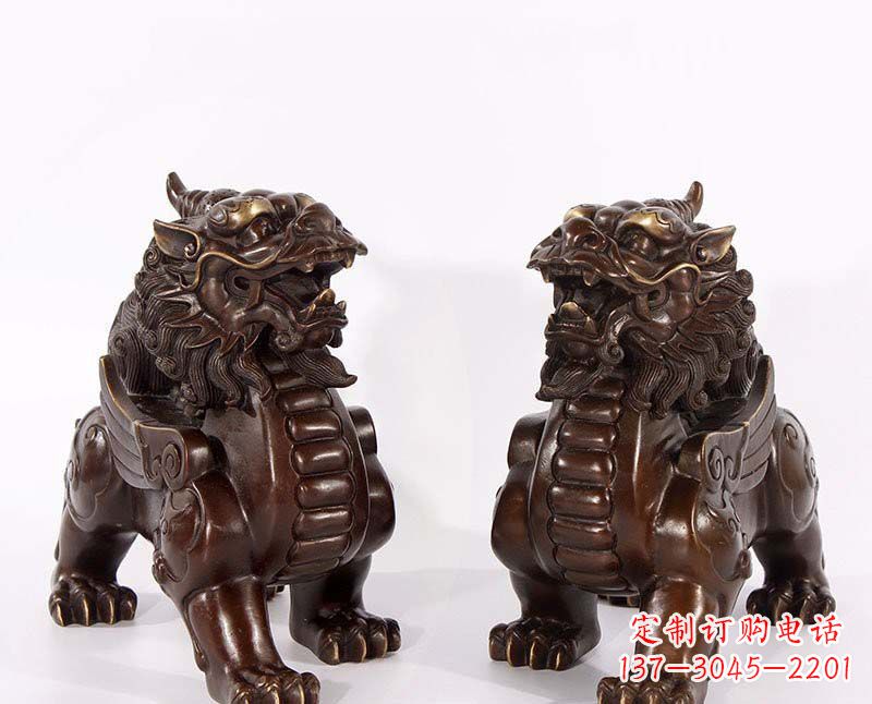 威海弘扬中国传统文化,神兽貔貅铜雕