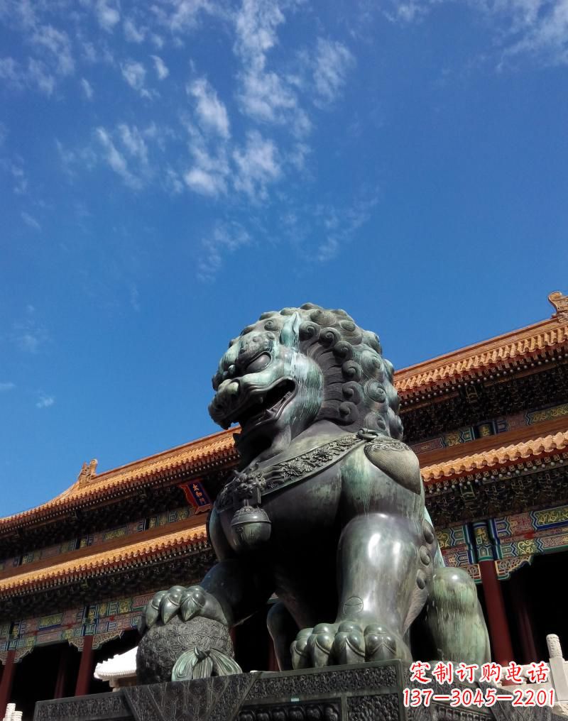 威海铜雕狮子,传承古典文化