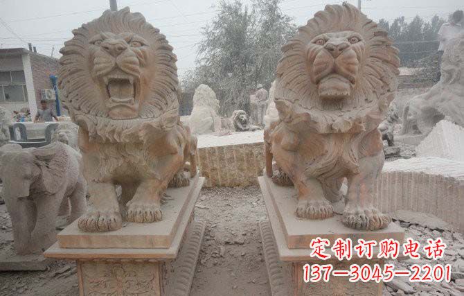 威海中领雕塑狮子雕塑给您带来动人心弦