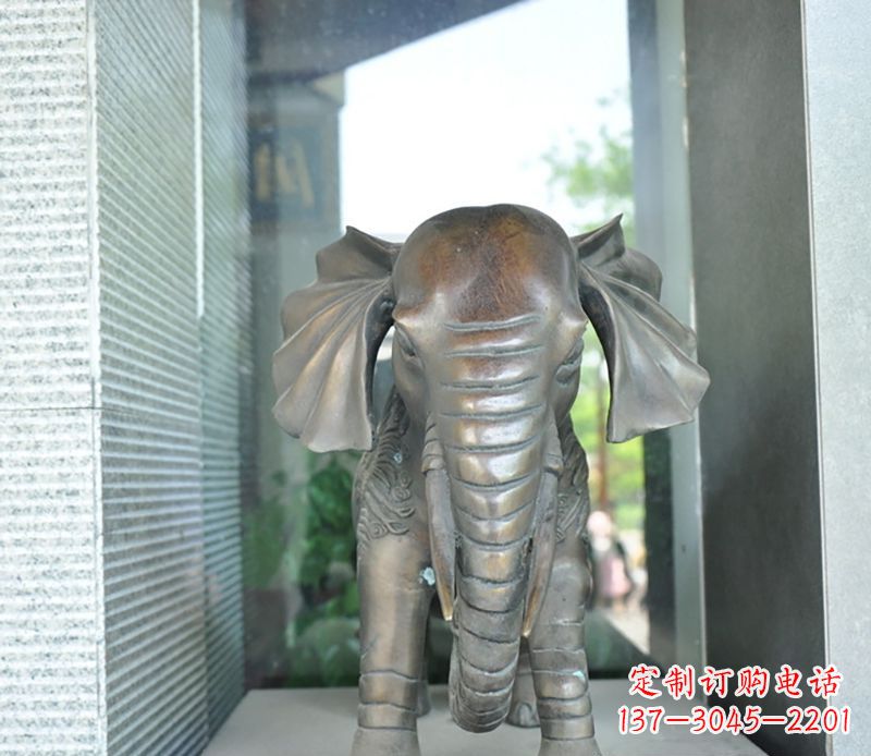 威海艺术象征——门口镇宅大象铜雕