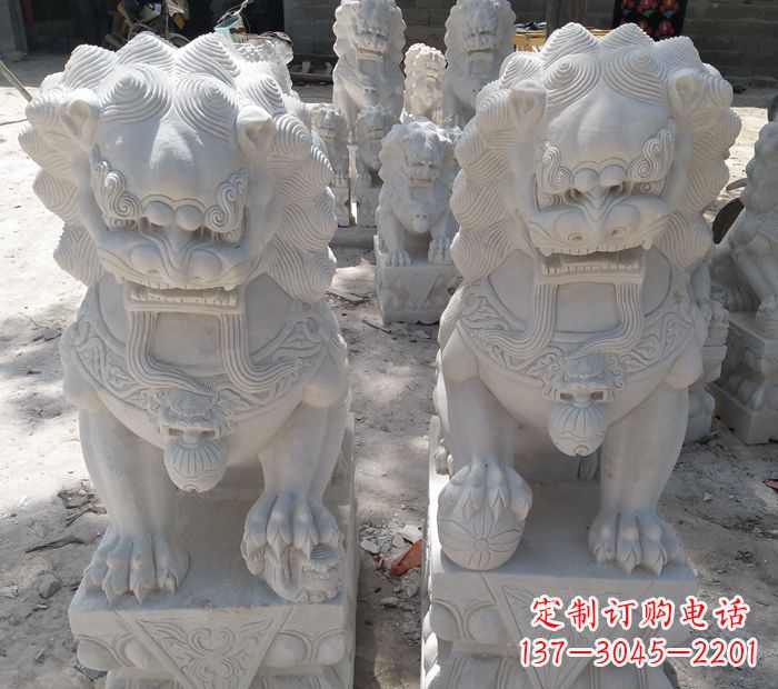 威海象征力量的狮子雕塑