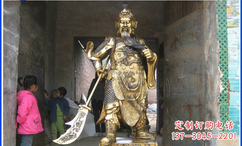 威海铸魂关公雕塑,让古老传说继续传承