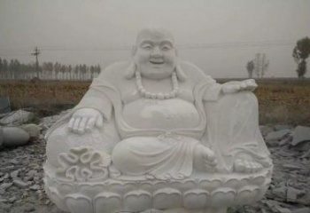 威海质感非凡的汉白玉弥勒佛雕塑