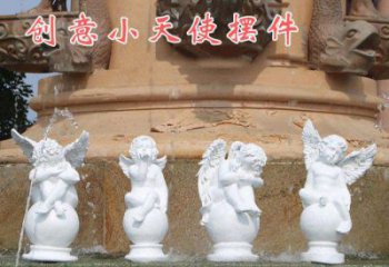 威海中领雕塑：汉白玉小天使雕塑
