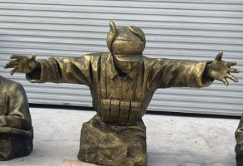 威海黄继光铜雕是由中领雕塑定制的精致作品。中…