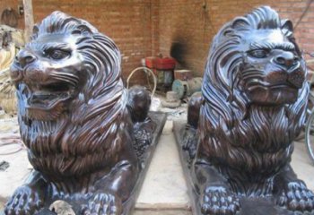 威海汇丰狮子铜雕塑是由中领雕塑制作的一款狮子…