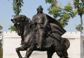 威海将军骑马古代人物铜雕