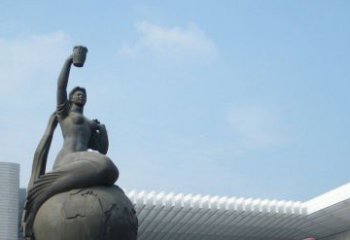 威海中领雕塑推出的精美雕塑——铜铸地球塑像，…