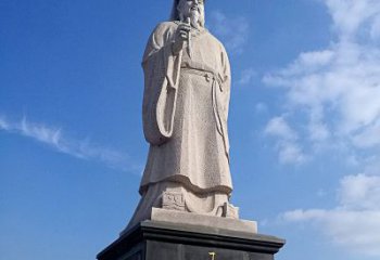 威海精美的历史名人雕塑——王羲之砂岩石雕像