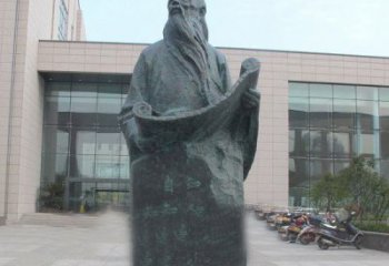 威海老子校园名人铜雕——精雕细琢，百年不朽