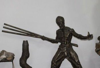 威海海量李小龙铜雕尽显功夫之美