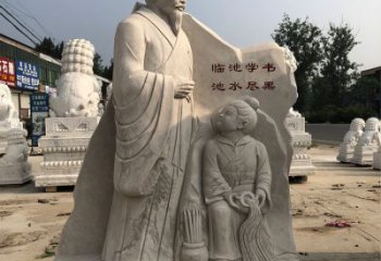威海传承经典，欣赏王羲之景观石雕