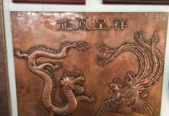 威海中领雕塑|传统铜雕龙凤精美雕塑