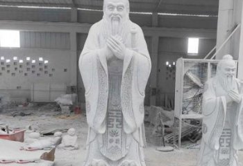威海精美的孔子雕像，精雕细琢，彰显文明之美