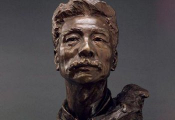 威海鲁迅校园名人铜雕，展现鲁迅文学精神