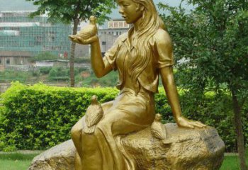威海答案；展现浪漫的爱情：鸽子雕塑