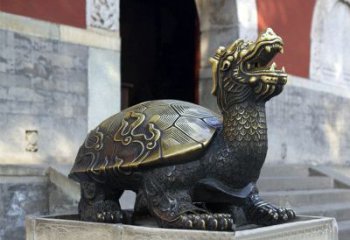 威海弥勒佛坐赑屃雕塑，神秘而古老