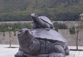 威海中领雕塑母子乌龟公园石雕