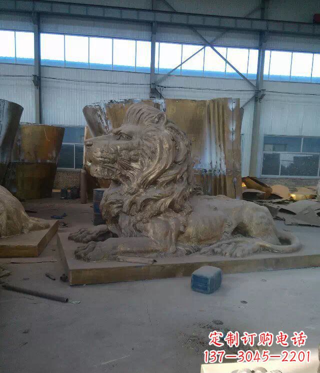威海中领雕塑推出的西洋狮子铜雕,是一件充满传…