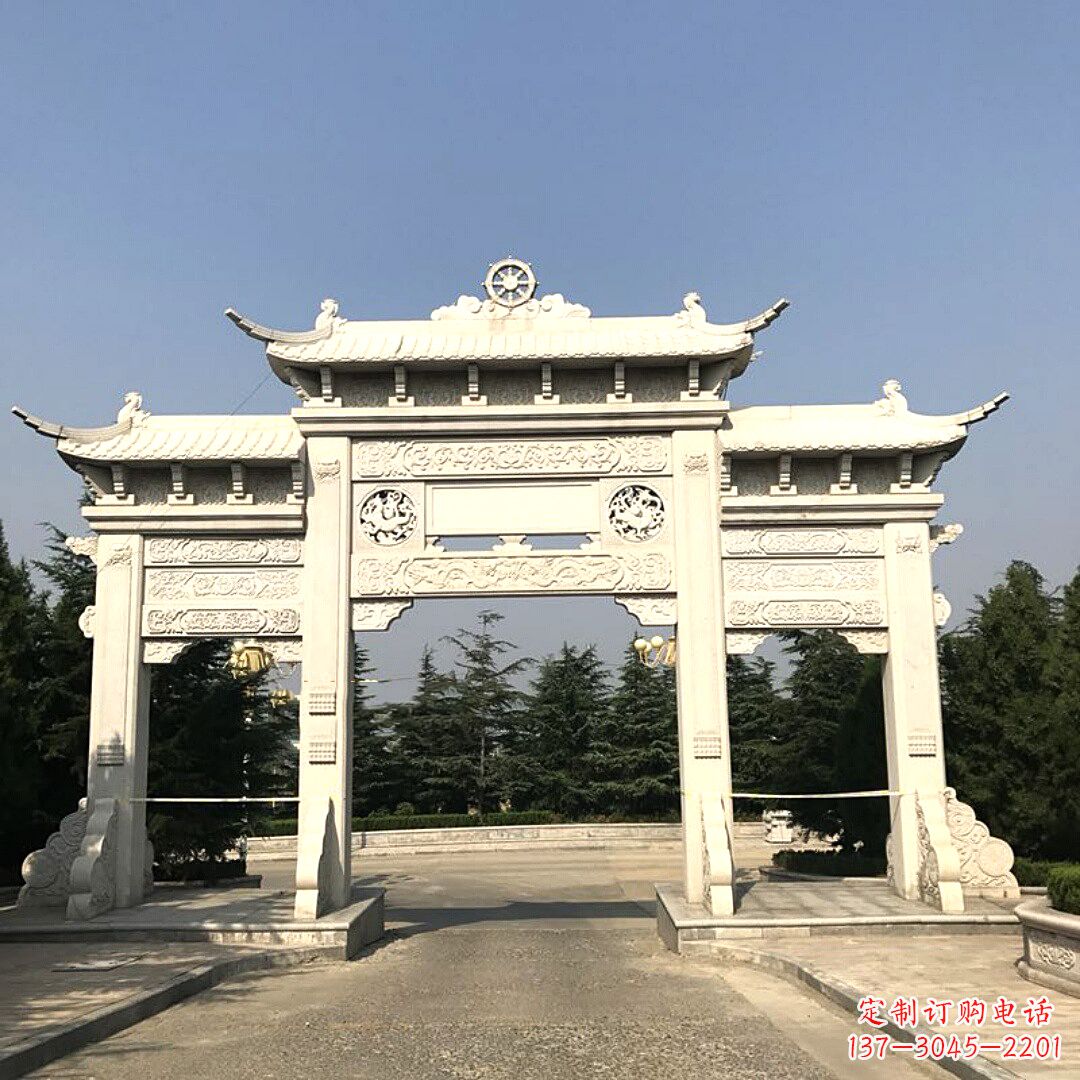 威海牌坊柱座石雕