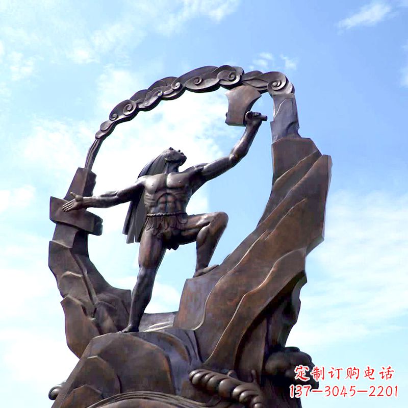 威海传承神话,展现气势—盘古大型景观雕塑