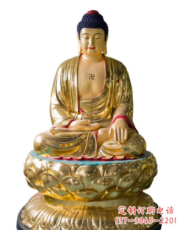 威海如来佛雕塑,神圣古朴艺术精品