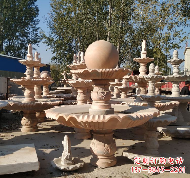 威海喷泉砂岩水景雕塑