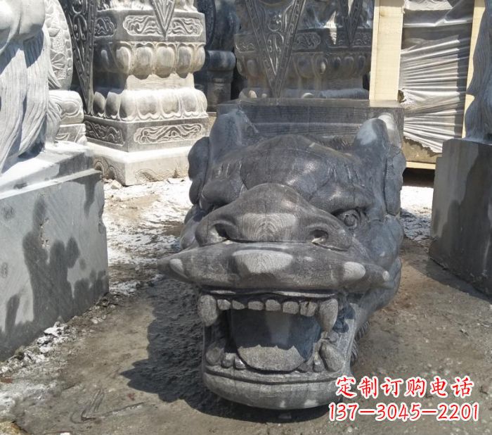 威海传承巨龙传说的高品质龙头雕塑