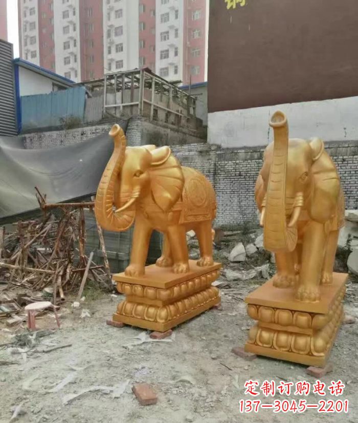 威海大象雕塑，传递招财福利