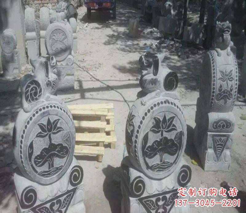 威海专业门墩雕塑制作打造精美高品质雕塑