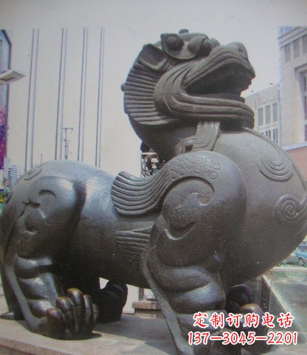 威海中领雕塑:精致貔貅古代神兽铜雕