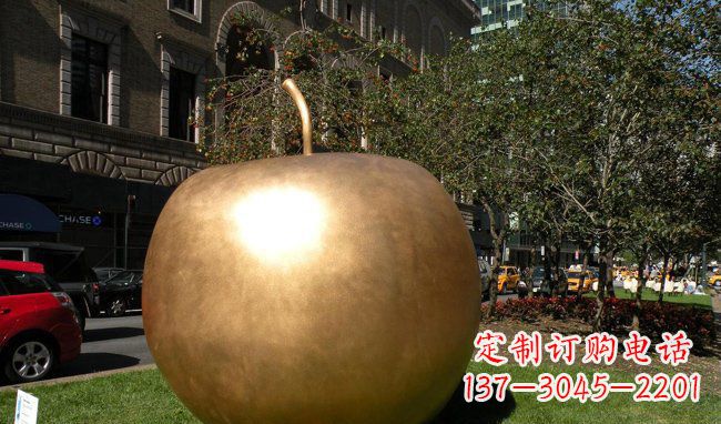 威海苹果城市景观铜雕,精致绝美!