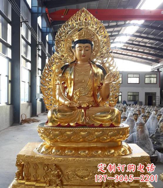 威海手工精雕如来佛塑像