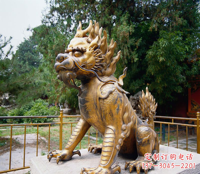 威海精美雕刻,令人叹为观止的麒麟铸铜雕塑