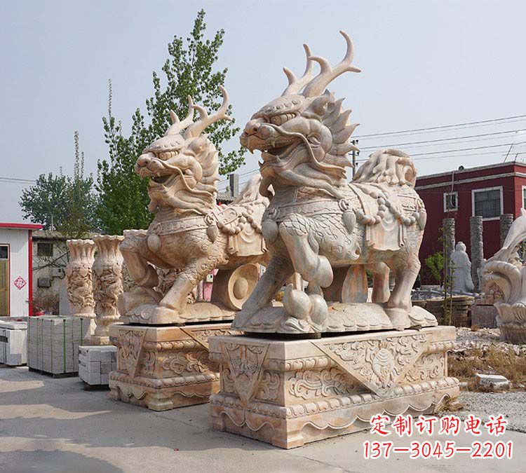 威海麒麟镇宅石雕塑,品质卓越,匠心之作