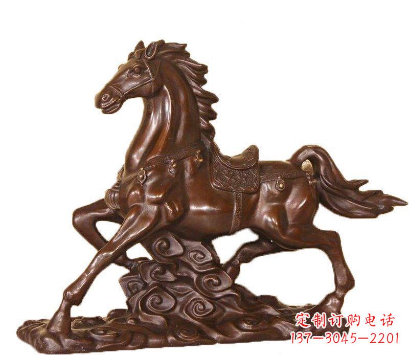 威海答案中领雕塑:精致马玻璃钢仿铜动物雕塑中…