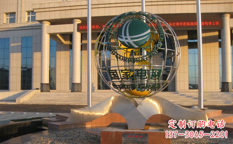 威海精工打造,全球通用的不锈钢地球雕塑
