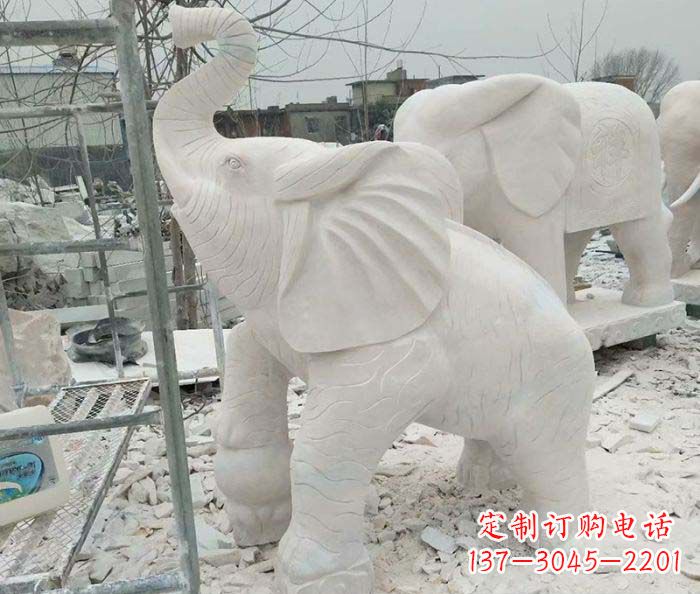 威海企业景观招财大象雕塑