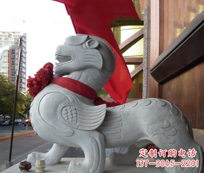 威海中领雕塑的貔貅石雕,祈福安康守护您的家