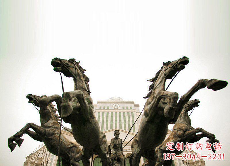 威海优雅马车雕塑,精致雕琢,点缀你的生活