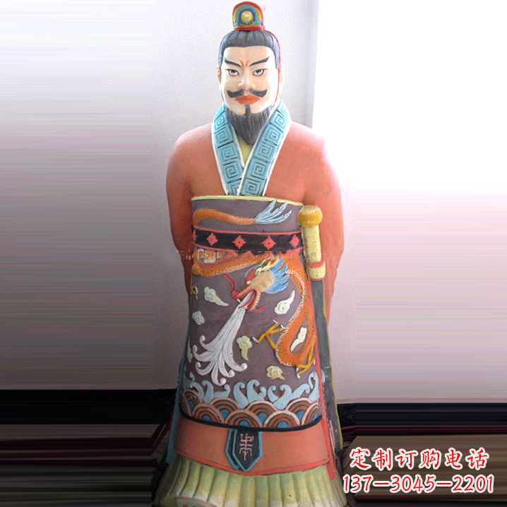 威海中国领先的秦始皇钢玻璃雕塑