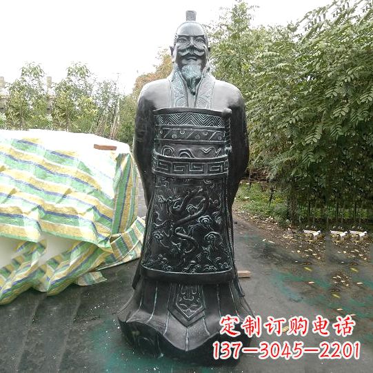 威海中领雕塑推出珍贵的秦始皇铜雕塑,这是一件…